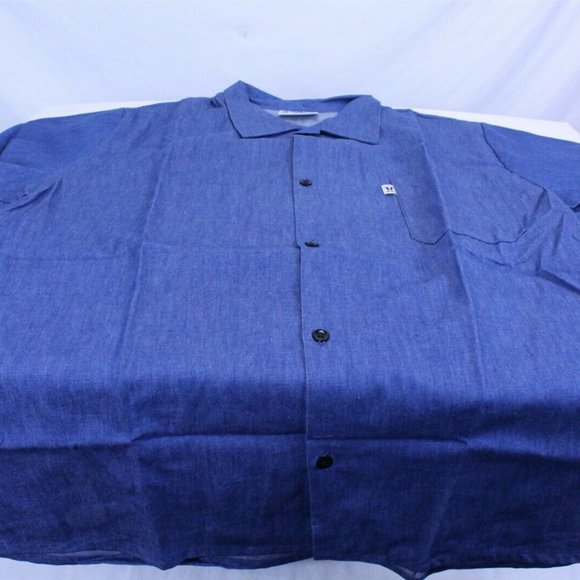 Unisex 5 Button Restaurant Utility Short Sleeve - Picture 1 of 7